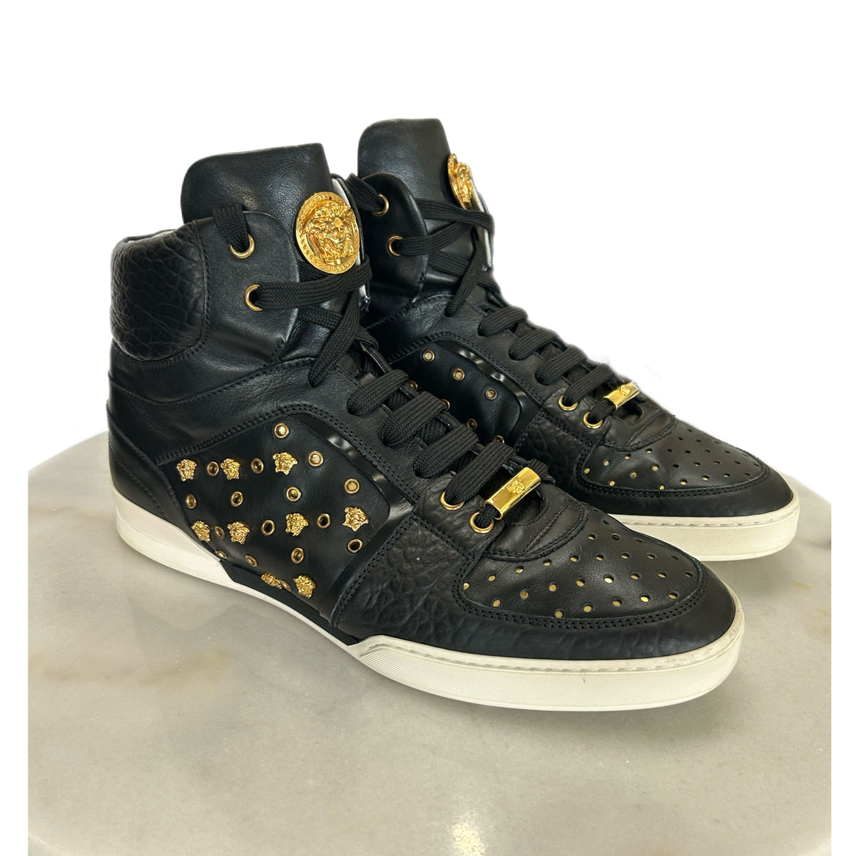 VERSACE Medusa Hightop Sneakers Sz 42 EU Open Vault Designer Consigners