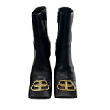 BALENCIAGA - BB Logo Ankle Boots Sz 41