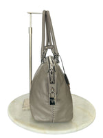 PRADA - Grey Smooth Calfskin Leather Tote Bag