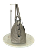 PRADA - Grey Smooth Calfskin Leather Tote Bag