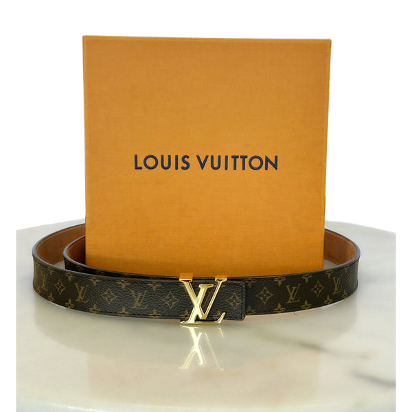 Initiales cloth belt Louis Vuitton White size 37 Inches in Cloth