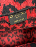 DIOR - Limited Edition Raspberry Animal Pattern Medium Book Tote