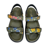 DIOR - Dioract Sandal in Khaki Floral Print Sz 38.5