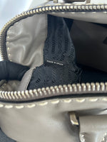 PRADA - Grey Smooth Calfskin Leather Tote Bag