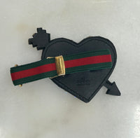 GUCCI - Crystal Heart & Arrow Web Bracelet