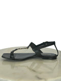 SAINT LAURENT - Cassandra Leather Sandals Sz 40