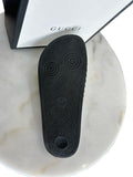 GUCCI - Black Matelassé Rubber Slides EU 40