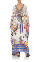 CAMILLA - Split Hem Lace Up Kaftan Sz OS