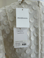 ZIMMERMANN - Textured Dot Tiered Midi Dress Sz 1