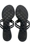 CHANEL - Camellia Sandals Sz 39