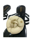 CHANEL - Camellia Sandals Sz 39