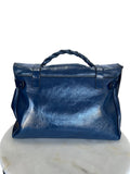 MULBERRY -Alexa Bag in Sapphire Blue Patent Leather