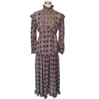 ZIMMERMANN - Daisy Long-Sleeve Midi Dress Sz 0