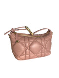 DIOR - Small Macrocannage DiorTravel Nomad Pouch Pink Leather