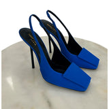 SAINT LAURENT - George Pumps Royal Blue Sz 38 EU