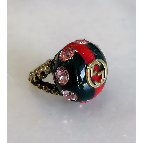 GUCCI - Sylvie Web Cocktail Ring