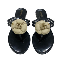 CHANEL - Camellia Sandals Sz 39