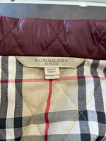 BURBERRY BRIT - Quilted Bordeaux Jacket Sz L