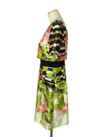 Oscar de la Renta - Floral Print Silk Dress Sz 10