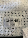 CHANEL - White Embroidered Blouse