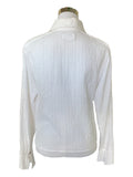 CHANEL - White Embroidered Blouse