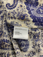 ZIMMERMANN - Paisley Print Tie Waist Dress Sz 3